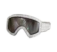 Anelli da donna alla - Gioielli a forma di occhialino, anello scintillante, con design unico, con lucentezza per, madre, insegnante, amica, ragazza, gioielli, costume, cosplay, sport