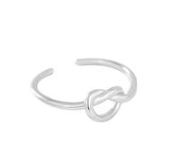 Anelli da donna, anello aperto in argento 925, semplice, elegante e lucido, dalla linea irregolare.