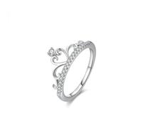 Anelli da donna con dita piccole, anello da donna indice con moissanite argento platino misura 52 (16,6)