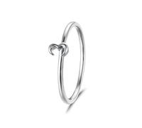 Anelli da donna con indice e geometria, set di gioielli da donna, 26 (21,0), Oro bianco 9 K, Senza Gemstone