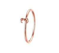 Anelli da donna con indice e geometria, set di gioielli da donna, 26 (21,0), oro rosa 9 carati, Senza Gemstone