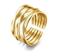 Anelli da donna in argento 925 formare linee collegate. Anello da donna in argento 925 con finitura argento o oro. Gioielli da donna ideali per coppia e fidanzati, regali per amiche... Anelli coppia