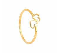 Anelli da donna in argento dorato, non ossidanti, impilabili, alla moda, con zirconi placcati in oro, set per pollice, amore, amicizia, anelli, promesse, matrimonio, lessico degli anelli, 11, Metallo