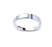 Anelli da donna vintage, anelli da donna alla moda con diamante in oro bianco e pt950 carini regali per le donne, S 1/2, Oro bianco 18 carati, Diamante