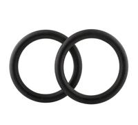 Anelli da Ginnastica ABS da 28 mm Anelli da Palestra for trazioni for Allenamento della Forza del Corpo Regolabili Neri per la Ginnastica(1pair Rings)