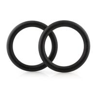 Anelli da Ginnastica ABS da 28 mm Anelli da Palestra for trazioni for Allenamento della Forza del Corpo Regolabili Neri per la Ginnastica(1pair Rings)