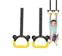 Anelli da ginnastica antiscivolo per esercizi calisthenics pull up | Attrezzatura portatile per aumentare l'altezza, mento in su, sollevamento pesi, attrezzatura per l'allenamento della forza