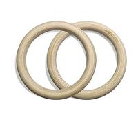 anelli da ginnastica, Cinghie for trazioni e muscle up regolabili con fibbie lunghe, professionali in legno da 32 mm for palestra allenamento sportivo(Only Ring)