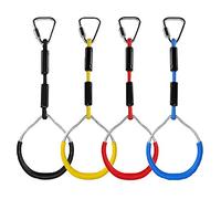 Anelli da Ginnastica da 4 pezzi per Bambini, Anelli ginnici Altalena per Giardino Esterno da Interno, Altalena da Giardino per Bambini, Portante 160kg