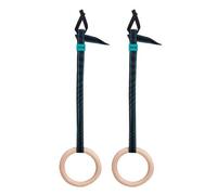 Anelli da ginnastica in legno con cinghie LivePRO