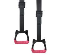 Anelli da ginnastica per bambini - Anelli per barra oscillante in nylon antiscivolo | Bear da arrampicata regolabili da 200 kg con cinghie per l'allenamento completo del corpo in palestra a cas