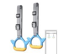 Anelli da ginnastica per le cinghie regolabili 250 kg per allenamento - Set di 2 anelli per esercizi con cinghie, per percorsi di ostacoli interni esterni, giardino, giochi allenamento