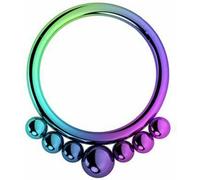 Anelli da naso da donna Trendy Vintage Labbra Piercing Gioielli Perline Acciaio inossidabile Setto nasale Anello Septum Piering per uomo Stud Body Jewelry(C) Utile e pratico.