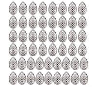 Anelli da pesca per lame Flatte Attractor Lure Spoon Accessori nichelati Attrezzatura Componenti artigianali per Trota Bass Luccio Argento Oro Confezione da 50 Pezzi ()