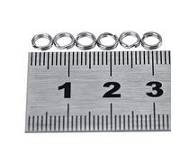 Anelli da Pesca,Resistente Multiuso Doppio Cerchio Inox for Pescatori Professionisti Amatoriali Acqua Dolce Salata Varie Specie