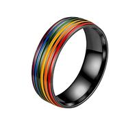 Anelli Da Taglia 8 Anello modello Coppia moda combinazione Anello in acciaio Anello in acciaio inossidabile Anelli in lega di titanio Alimentazione Adattatore Campanello Squillo (12, 12)