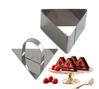 Anelli da Torta Forma per Biscotti Triangolare in Acciaio Inossidabile