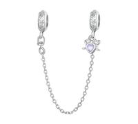 Anelli da Uomo, 925 ciondoli per la Sicurezza a Forma di Gomma a Forma di Arco Opale in Argento per Donne, Pendenti per Braccialetti e collane Europei