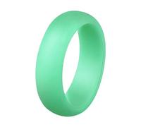 Anelli da uomo argento nero 5,7 mm anello in silicone europeo e americano gioielli coppia anello matchmaking accessori sport anello glitter anello O anelli tastiera meccanica, G, silica gel, Nessuna