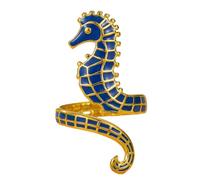 Anelli decorativi unici a forma di cavalluccio marino, per appassionati di moda e amanti dell'arte alla ricerca di stili individuali e gioielli dal design creativo, Misura unica, come descritto, come