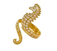 Anelli decorativi unici a forma di cavalluccio marino, per appassionati di moda e amanti dell'arte alla ricerca di stili individuali e gioielli dal design creativo, Misura unica, come descritto, come