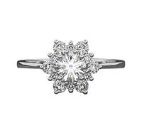 Anelli Del Pene per Il Sesso Di Erezione Degli Uomini Anello da regalo con diamante a fascia da donna con fiocco di neve Anelli creativi con zirconi Anello Di Pietra Di Sangue (Multicolor, One Size)