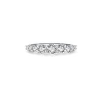 Anelli dell'amicizia fidanzate, anelli da donna con diamanti artificiali, in argento 9 K, misura 12 (16,6)