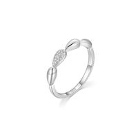 Anelli dell'amicizia migliori amiche, anello di fidanzamento da donna, in argento sterling 925, 1,6 mm, con zirconi, misura 49 (15,6), per San Valentino, 20 (19,1), Argento sterling, Zirconia cubica