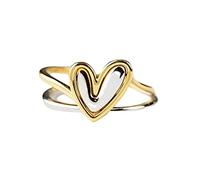 Anelli Di Animali Per Figlia E Anello A Forma Di Cuore Anello Squisito Regalo Di Compleanno Per La Regalo Per Il Suo Anello Femminile A Forma Di Cuore Moda Americana Semplice E Carino Anello (5-A, A)