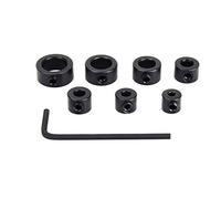 Anelli di arresto di profondità, anello di posizionamento, 7 pezzi, posizionatore HSS con chiave a brugola, per trapani in lavorazione del legno, 3-12 mm