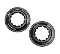 Anelli di bloccaggio centrali per bici per freno a disco per rotore Lock Cover Fit 9/12/15 mm perno passante centrale blocco mozzo in lega di alluminio per un uso durevole (nero)