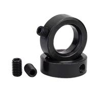 Anelli di bloccaggio dell'estremità dell'albero con vite fermo Limite del cuscinetto a foro singolo e collari posizionamento Acciaio al carbonio Nero(Φ25 [1 set])