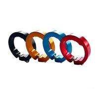 Anelli di bloccaggio per manubrio in alluminio per impugnature della bicicletta, confezione da 2 per una presa ottimale di sicurezza (blu)
