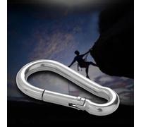 Anelli di bloccaggio Quick Link in acciaio inox, confezione da 5, connettori a moschettone (M4)