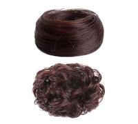 Anelli Di Capelli Castani Scuri, Creativi Ed Elei, Elastico Elastico, Parrucche Soffici Da Donna, Accessori Per Panini Di Abbigliamento.