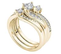 Anelli di celebrità in oro argento anelli di design delicato nodo set anello luce di lusso di alto grado segnalibro degli anelli, 9, Metallo, Nessuna pietra preziosa
