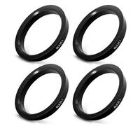 Anelli di centraggio 66,6 su 57,1 mm per copricerchi - 4 pezzi Anelli di centraggio in plastica compatibili con VW, Mercedes Benz, Audi, anelli di centraggio per cerchi in lega o in acciaio, riduzione