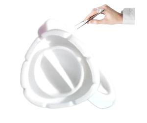 Anelli di colla per ciglia - palette adesiva per extension ciglia, 100 | Set di supporti | Design ergonomico montato sulle dita, struttura a fessura per separare colla e pigmento