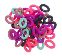 Anelli di Collegamento in Acrilico per Gioielli 50 Pezzi | Superficie Liscia, Colori Assortiti, per Collane e Cordini, Adatti a Laboratori Creativi e Riparazioni Fai da Colore Casuale