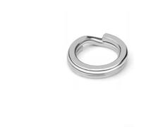 Anelli di collegamento per amo da pesca, in acciaio inox, 9 misure da 00 a 8 #, resistenti e precisi, realizzati per mantenere la posizione dell'amo e aumentare il realismo dell'esca (2#)