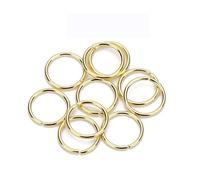 Anelli di congiunzione, Anelli Di Salto In Acciaio Inossidabile, Oro E, Diverse Dimensioni, Confezione Da 100-200 for La Creazione Gioielli Fai Te(1.0x10mm 100pcs)