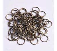 Anelli di congiunzione in Metallo Oro/Argento/Bronzo/Nero Anelli divisi 4/5/6/7/8/10/12/14/16mm-Bronzo-16mm (20pz)