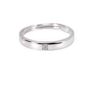 Anelli Di Coppia Per Donne E Uomini, In Argento Sterling 925, Con Fede Nuziale Regolabile, Promessa Di Eternità, Per Lui E Per Lei, Gioiello Alla Moda, Regalo, Un Anello Con Zirconi.