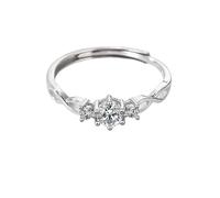 Anelli Di Coppia Per Uomo E Donna, In Argento Sterling 925, Con Fede Nuziale Regolabile, Promessa Di Eternità, Per Lui E Per Lei, Fascia Intrecciata, Regalo Di Bigiotteria, Anello Con Zirconi Cubic