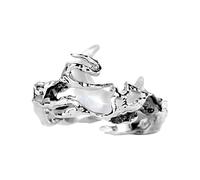 Anelli Di Coppie Abbinati Impostare Sterling Silver - 2.6x2.2x1,3 Cm Bande Promise His And Hears, Adattamento Comodo, Dimensionamento Regolabile Polacco Durevole | Elegante Regalo Per L'anniversario D