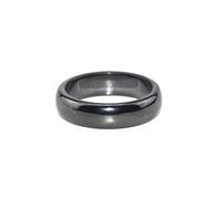 Anelli di ematite per ansia Anello Ematite Anello Magnetico Curvo per Donna Uomo Anello Ematite Unisex Minimalista Semplice Cupola per bilanciamento della radice chakra assorbe lenergia negativa
