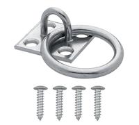 Anelli di fissaggio per , resistenti al freddo, anello di montaggio stabile per pareti, pannelli, secchi, anello placcato durevole per reti da fieno, pali per uso equestre in fattoria