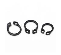 anelli di fissaggio, Rondella in acciaio inossidabile tipo C, anello di fissaggio esterno, guarnizione ad anello(Black 65mn Steel,M38 5pcs)