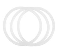 Anelli di Gomma per Ciotola Sonora, Cuscino Bianco 3 Pezzi | Gomma, Set da Tre, per Strumenti Rituali Buddisti, Tappetini per Appoggio, Decorazione Artigianale