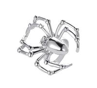 Anelli di Halloween - Gioielli vintage punk, catena d'argento accessorio | design gotico aracnide creato per feste in costume eventi a tema Cosplay styling, uomini e donne amanti della